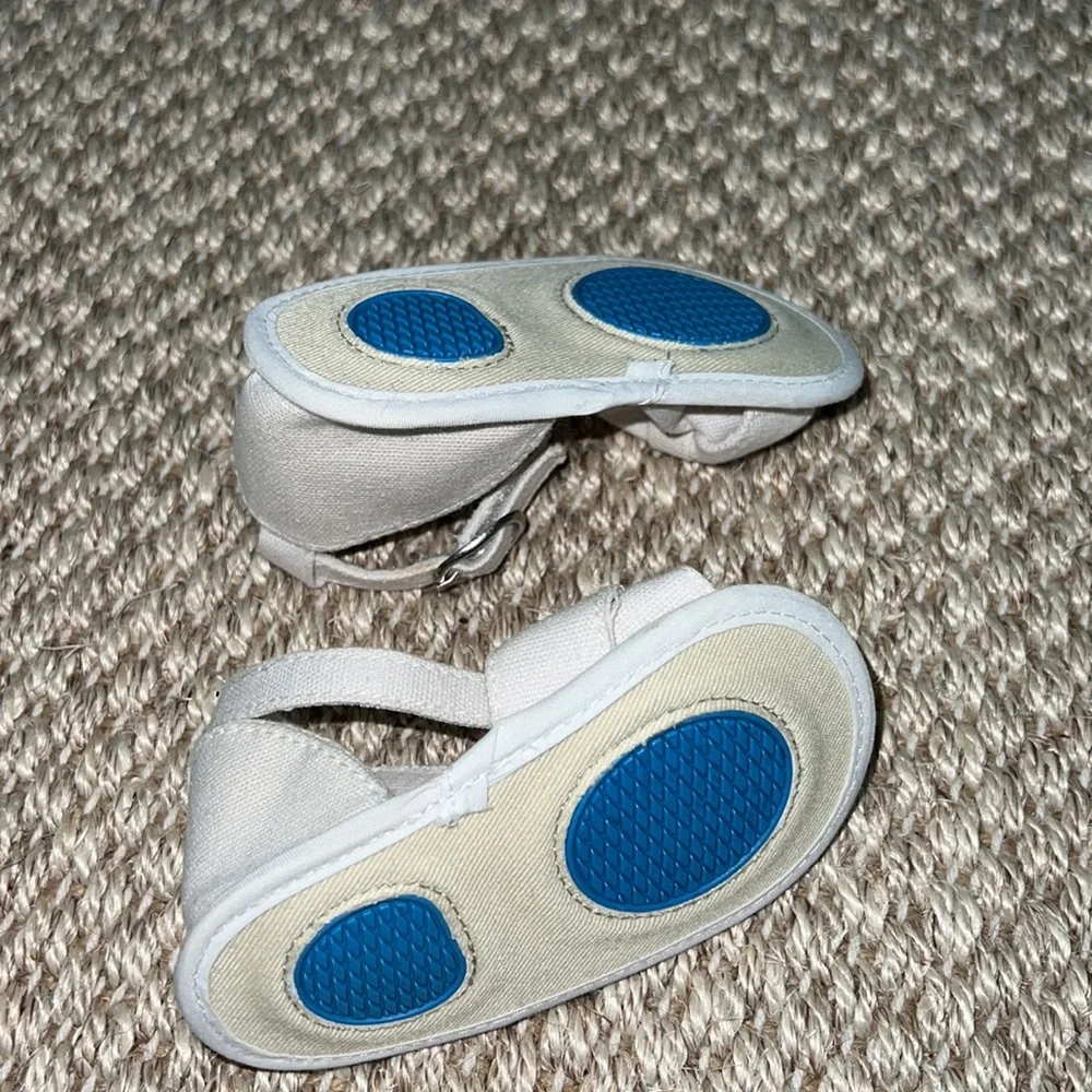 Zara Baby White Sandal Bow Shoes size 2